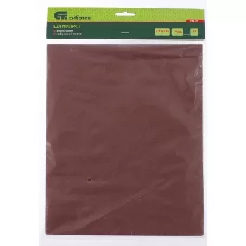 Шлифлист на бумажной основе P 400 230 х 280 мм 10 штук влагостойкий СИБРТЕХ 756187 купить в Нефтеюганске