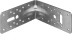ЗУБР УКУ-2.5, 65 x 145 x 145 x 2.5 мм, цинк, усиленный крепежный уголок (31011-145) купить в Нефтеюганске