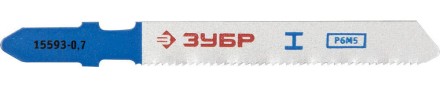 Полотна ЗУБР &quot;ЭКСПЕРТ&quot;, T118G, для эл/лобзика, HSS, по металлу, EU-хвостовик, шаг 0,7мм, 50мм, 2шт 15593-0.7_z01 купить в Нефтеюганске