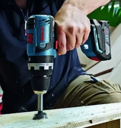 Дрель-шуруповерт аккумуляторная BOSCH GSB 18 V-EC ударная купить в Нефтеюганске