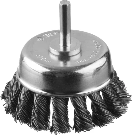 ЗУБР &quot;ПРОФЕССИОНАЛ&quot;. Щетка чашечная для дрели, жгутированная стальная проволока 0,5мм, 75мм 35255-075_z02 купить в Нефтеюганске