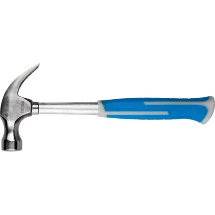 Молоток-гвоздодер ЗУБР цельнометаллический, с двухкомпонентной пластиковой рукояткой, 560г 20250-560_z01 купить в Нефтеюганске