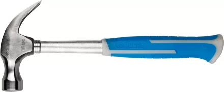 Молоток-гвоздодер ЗУБР цельнометаллический, с двухкомпонентной пластиковой рукояткой, 560г 20250-560_z01 купить в Нефтеюганске