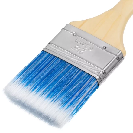 Кисть плоская &quot;Евро&quot; 2.5&quot;, искусственная щетина, деревянная ручка MTX 83072 купить в Нефтеюганске