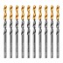Сверло по металлу, 4,5 мм, HSS-Tin, Golden Tip, 10 шт. Denzel 717211 купить в Нефтеюганске