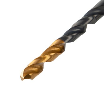 Сверло по металлу, 4,5 мм, HSS-Tin, Golden Tip, 10 шт. Denzel 717211 купить в Нефтеюганске