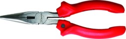 Длинногубцы Standard 200 мм прямые шлифованные пластмассовые рукоятки MATRIX 17154