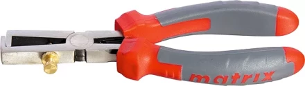 Клещи для снятия изоляции, 160мм, двухкомпонентные рукоятки MATRIX PROFESSIONAL 17715 купить в Нефтеюганске