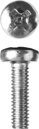 Винт ЗУБР &quot;МАСТЕР&quot; DIN 7985, класс прочности 4.8, оцинкованный, M4x10мм, 5кг 303150-04-010 купить в Нефтеюганске