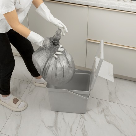 Пакеты для мусора 60 л x 50 шт. серые, Home Palisad 927125 купить в Нефтеюганске