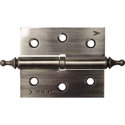 Петля дверная разъемная ЗУБР &quot;ЭКСПЕРТ&quot;, 1 подшипник, цвет ст. латунь (AB), левая, с крепежом, 75х63х2,5мм, 2 шт 37605-075-5L купить в Нефтеюганске