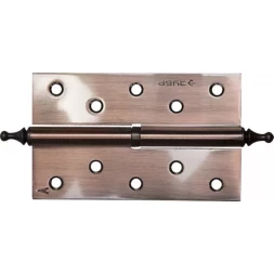 Петля дверная разъемная ЗУБР "ЭКСПЕРТ", 1 подшипник, цвет ст. медь (AC), левая, с крепежом, 125х75х2,5мм, 2 шт 37605-125-6L