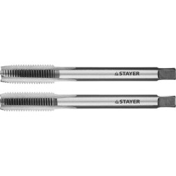 Комплект метчиков STAYER &quot;MASTER&quot;, сталь 9ХС, М8х1,0, 2 шт 28025-08-1.0-H2