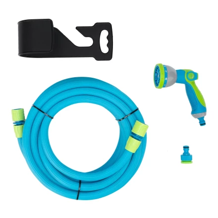 Набор поливочный Palisad 67672, шланг 10-30м, пистолет 8 реж., чехол, подвес, LUXE купить в Нефтеюганске