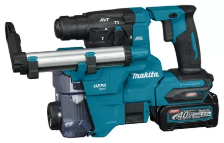 Аккумуляторный 40V перфоратор c пылеудалением Makita HR010GD201 (2АКБ 2,5Ач, ЗУ) купить в Нефтеюганске