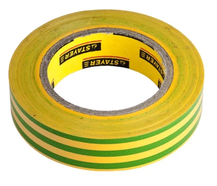 Изолента, STAYER Profi 12292-S-15-10, ПВХ, на карточке, 15 мм х 10 м х 0,18мм, желто-зеленая 12292-S-15-10 купить в Нефтеюганске