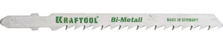 Полотна KRAFTOOL, T144DF, для эл/лобзика, Bi-Metall, по дереву, фанере, быстрый рез, EU-хвост., шаг 4мм, 75мм, 2шт 159520-4 купить в Нефтеюганске