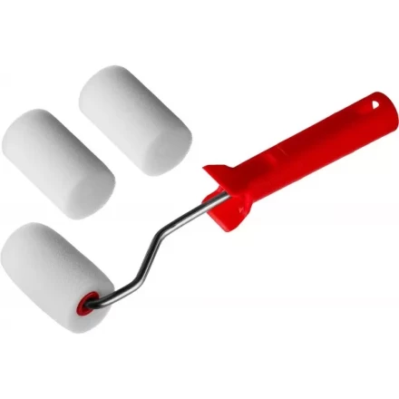 Валик &quot;ПОРОЛОН&quot; в наборе: 3 шубки + ручка, 65 мм, d=40 мм, MIRAX 0363-06_z01 купить в Нефтеюганске