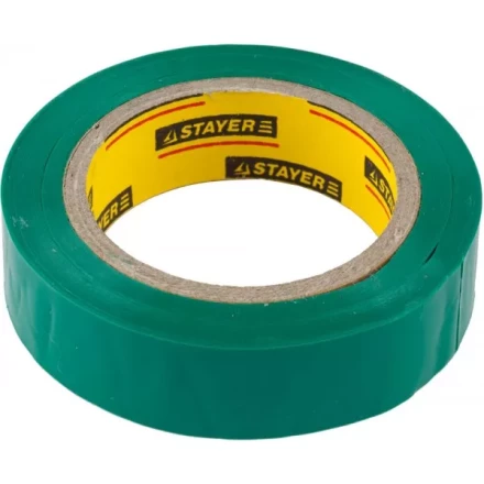 Изолента, STAYER Master 12291-G-15-10, ПВХ, 5000 В, 15мм х 10м, зеленая 12291-G-15-10 купить в Нефтеюганске