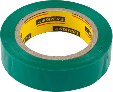 Изолента, STAYER Master 12291-G-15-10, ПВХ, 5000 В, 15мм х 10м, зеленая 12291-G-15-10 купить в Нефтеюганске