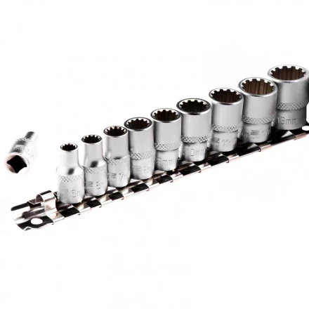 Набор универсальных торцевых головок 1/4 SpLine CrV 10 шт 4-13 мм Stels 13643 купить в Нефтеюганске