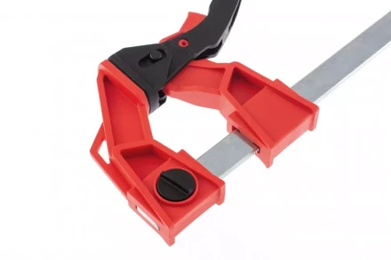 Струбцина реечная быстрозажимная усиленная пластиковый корпус рычажно-храповой механизм 800 х 100 х 951 мм штанга 5 х 22 мм Matrix 20730 купить в Нефтеюганске