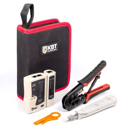 Набор КВТ LAN-4 для работ с сетевым кабелем (85935) купить в Нефтеюганске