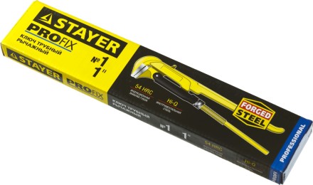 Ключ трубный STAYER &quot;PROFI&quot; рычажный, кованый, прямые губки, № 1, 1&quot; 27311-1 купить в Нефтеюганске
