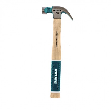 Молоток-гвоздодер с магнитом GROSS AMERICAN HICKORY 200 г угол 45 обрезиненная рукоятка 10414 купить в Нефтеюганске