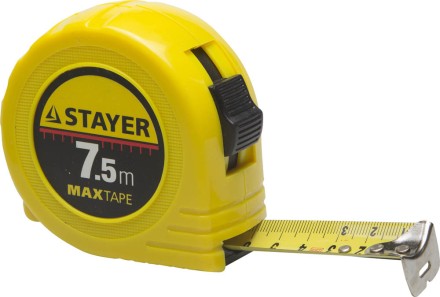Рулетка STAYER &quot;МASTER&quot; &quot;MaxTape&quot;, пластиковый корпус, 7м/25мм 34014-07-25 купить в Нефтеюганске