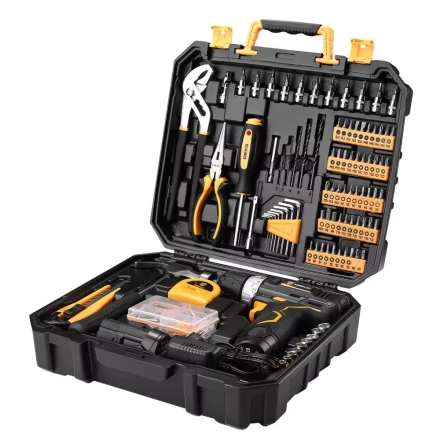 Дрель аккумуляторная DEKO GCD12DU3, 063-4134 + набор 195 инструментов купить в Нефтеюганске