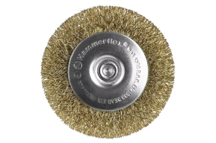 Кордщетка HAMMER плоская 75мм для дрели гофрированная латунированная сталь (207-207) купить в Нефтеюганске