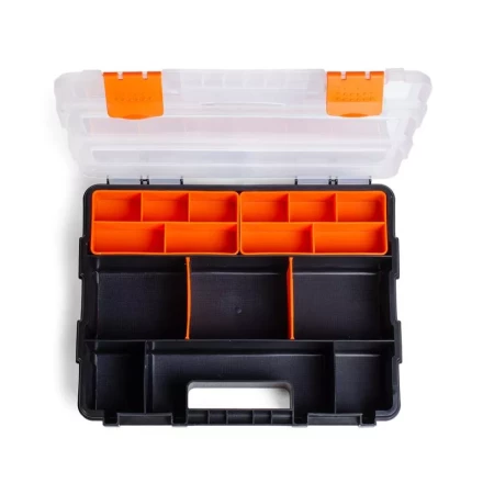 Кейс-органайзер с 9 отделениями и 2 съемными модулями, серия «ПРОФИ» КВТ купить в Нефтеюганске