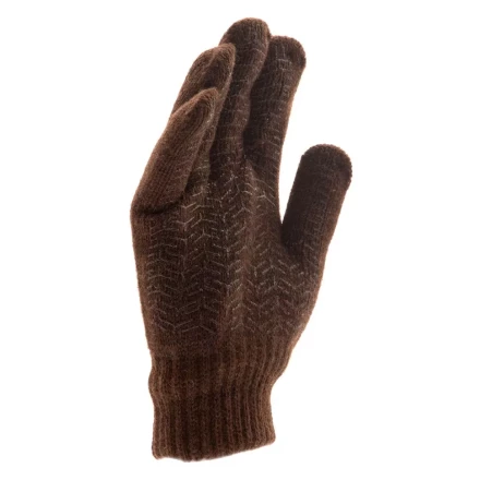 Перчатки трикотажные, двойные, верблюжья и овечья шерсть, ПВХ покрытие, Россия, Сибртех 68635 купить в Нефтеюганске