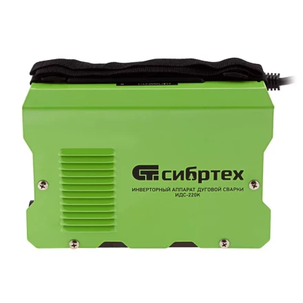 Инверторный аппарат дуговой сварки ИДС-220K, 220 А, ПВ 80%, диаметр электрода 1,6-5 мм Сибртех 94395 купить в Нефтеюганске