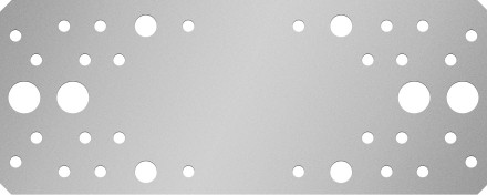 ЗУБР КП-2.5, 200 x 80 x 2.5 мм, цинк, крепежная пластина (31023-200) купить в Нефтеюганске