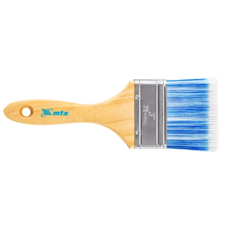 Кисть плоская "Евро" 3", искусственная щетина, деревянная ручка MTX 83073 купить в Нефтеюганске