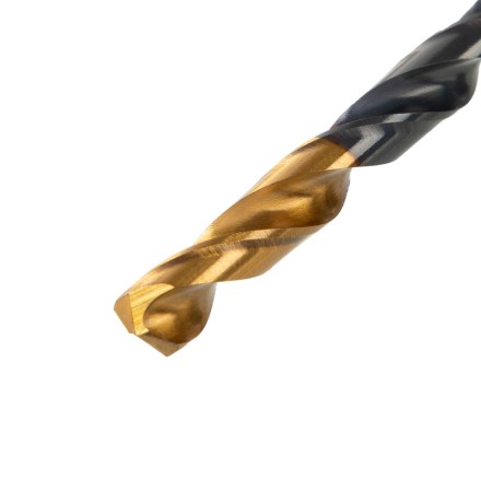 Сверло по металлу, 4,8 мм, HSS-Tin, Golden Tip, 10 шт. Denzel 717212 купить в Нефтеюганске
