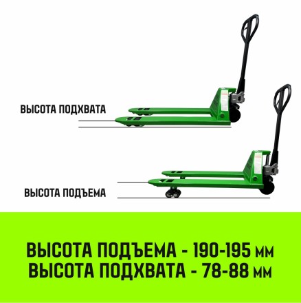 Тележка гидравлическая ручная HITCH REGULAR 2500KG 1150*550мм (полиуретановые ролики) купить в Нефтеюганске