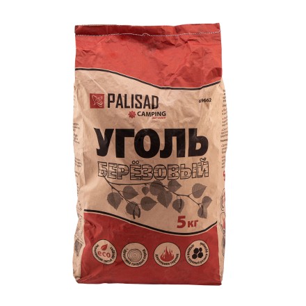 Уголь берёзовый, 5 кг Россия Camping Palisad 69662 купить в Нефтеюганске
