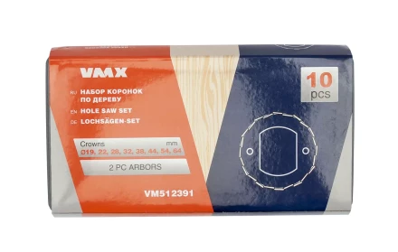 Набор коронок по дереву 10 пред. VMX 512391 купить в Нефтеюганске