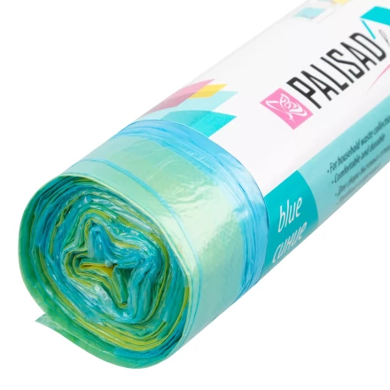 Пакеты для мусора с завязками 35 л x 15 шт. синие, Home Palisad 927155 купить в Нефтеюганске