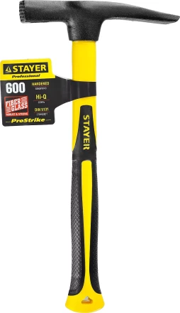 Молоток-кирочка КАМЕНЩИКА Fiberglass 600г с фиберглассовой рукояткой, STAYER Professional 20161 20161 купить в Нефтеюганске