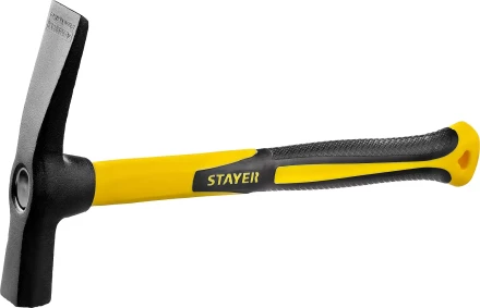 Молоток-кирочка КАМЕНЩИКА Fiberglass 600г с фиберглассовой рукояткой, STAYER Professional 20161 20161 купить в Нефтеюганске