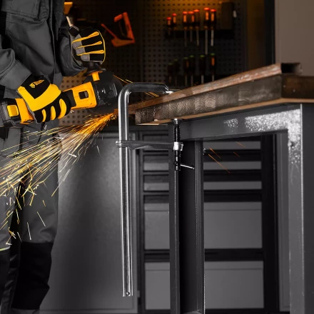 Струбцина F-образная Denzel 20478, 120x400мм, кованая купить в Нефтеюганске