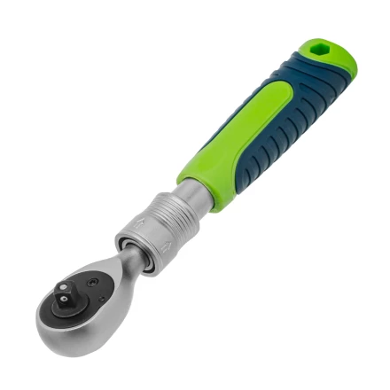 Ключ-трещотка телескопический 1/4&quot;, 170-230 мм, 72 зуба, с быстрым сбросом// Сибртех 14075 купить в Нефтеюганске