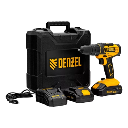 Дрель-шуруповерт аккумуляторная ударная Denzel CID-18-02BM, Li-Ion, 18 В, 2 акк. 26135 купить в Нефтеюганске