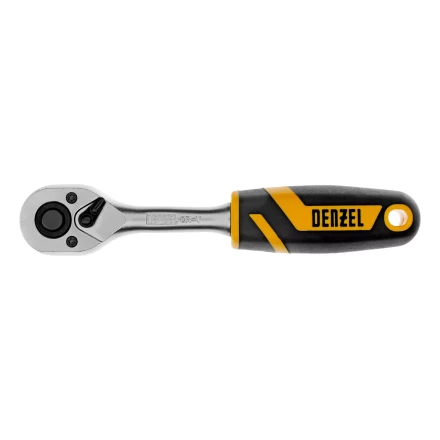 Ключ-трещотка 1/4&quot;  Denzel 14031, 90 зубьев, с быстрым сбросом, CrV купить в Нефтеюганске