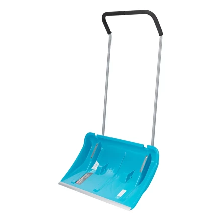 Скрепер для уборки снега Palisad 61800, полипропилен, колеса, 750х445х1275 мм, рукоятка с ПВХ, LUXE купить в Нефтеюганске