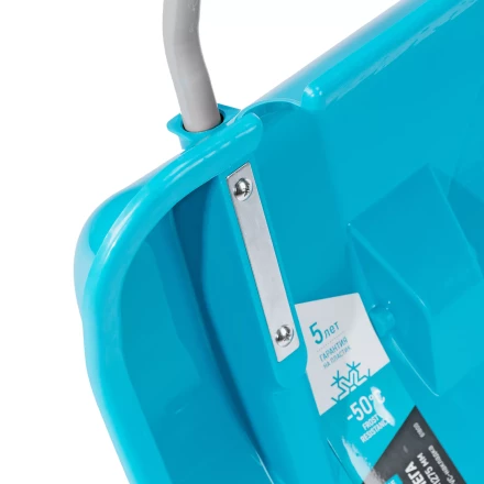 Скрепер для уборки снега Palisad 61800, полипропилен, колеса, 750х445х1275 мм, рукоятка с ПВХ, LUXE купить в Нефтеюганске